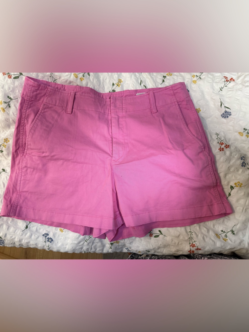 GAP Bright Pink Cotton Bermuda Shorts